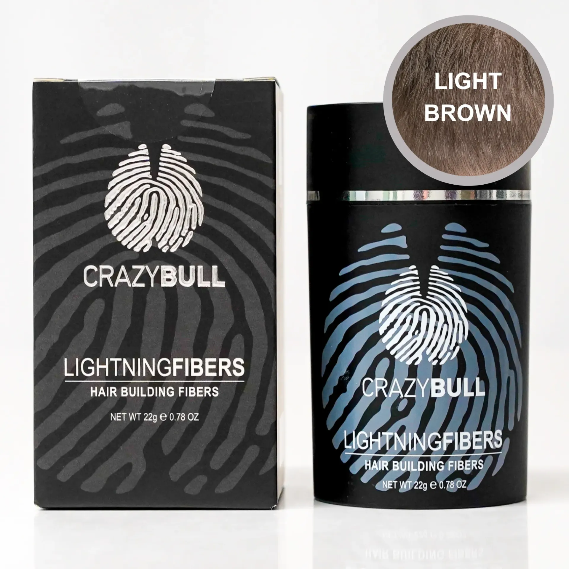 Lightning Hair Fibers (Light Brown)